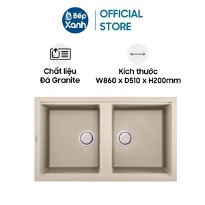 Chậu rửa chén bằng đá Malloca Bianco K-45062