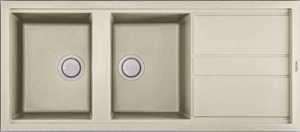 Chậu rửa chén bằng đá Malloca Bianco K-50062