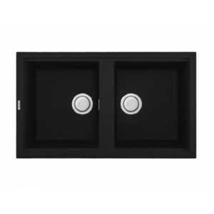 Chậu rửa chén bằng đá Malloca Nero K-45040