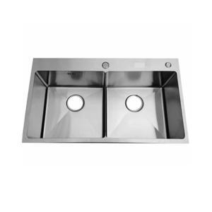 Chậu rửa chén đá nhân tạo 2 hộc 1 cánh CR04