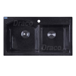 Chậu rửa chén Draco S3288DLB, 2 hố