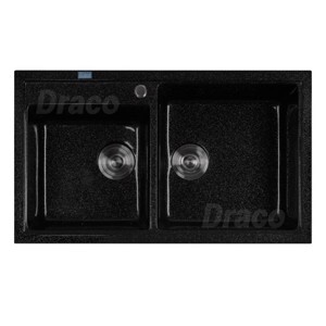 Chậu rửa chén Draco S3289DLB, 2 hố