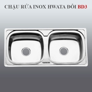 Chậu rửa chén Hwata 2 hộc BD3