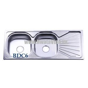 Chậu rửa chén Hwata 2 hộc BDC6