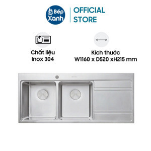 Chậu rửa chén inox Malloca MS 7818