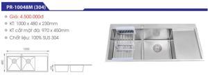 Chậu rửa chén Proxia PR-10048M