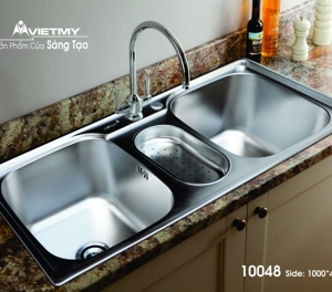 Chậu rửa chén Việt Mỹ inox H.10048