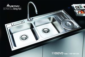 Chậu rửa chén Việt Mỹ inox H.11050VD