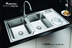 Chậu rửa chén Việt Mỹ inox H.11050AR