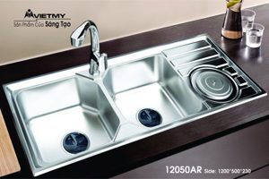 Chậu rửa chén Việt Mỹ inox H.12050AR