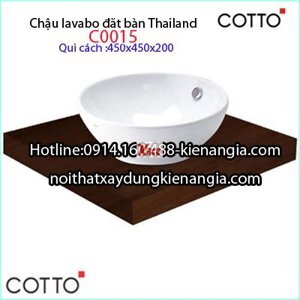 Chậu rửa đặt bàn Cotto C0015