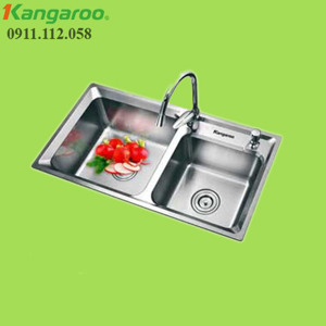 Chậu rửa Inox cao cấp đôi Kangaroo KG8345