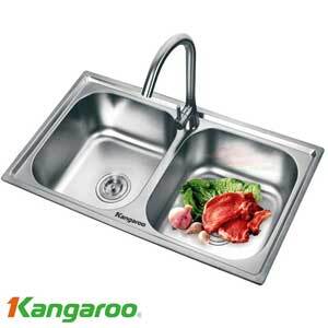 Chậu rửa Inox kháng khuẩn Kangaroo KG7843