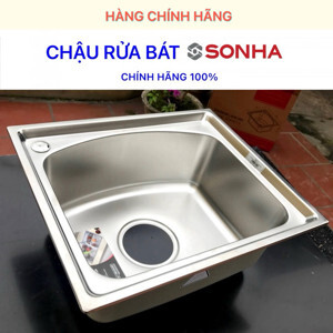 Chậu rửa Inox Sơn Hà S50, Inox 304