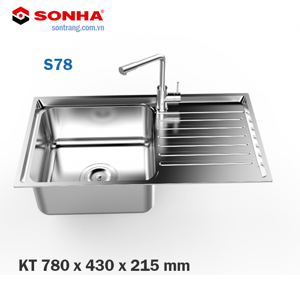 Chậu rửa Inox Sơn Hà S78