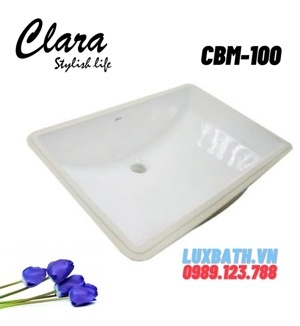 Chậu rửa lavabo âm bàn Clara CBM-100 (597x400x208mm)