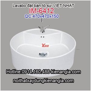 Chậu rửa lavabo âm bàn Imex IM 6412