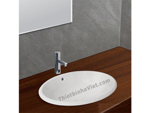 Chậu rửa lavabo âm bàn Viglacera CD21