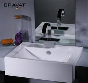 Chậu rửa lavabo Bravat C22108W-1A