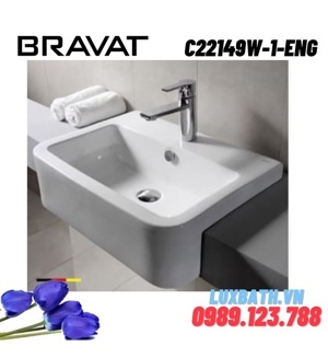 Chậu rửa lavabo Bravat C22149W-1-ENG