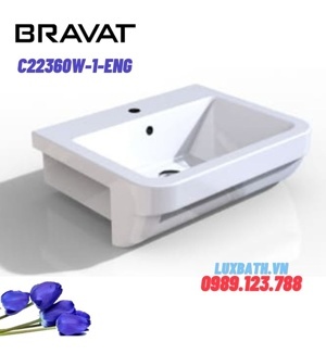 Chậu rửa lavabo Bravat C22360W-1-ENG