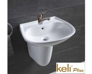 Chậu rửa lavabo chân lửng Keli KPL-179