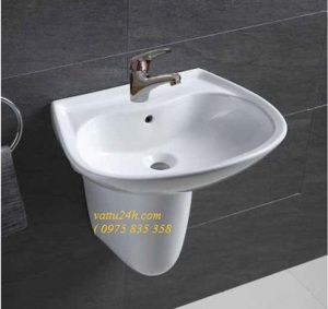 Chậu rửa lavabo chân lửng Keli KPL-179