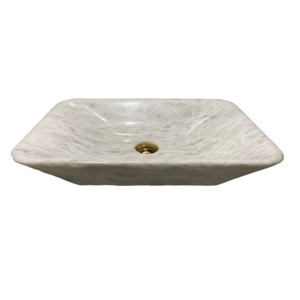 Chậu rửa lavabo chữ nhật màu trắng Eximstone BST57