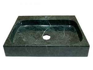 Chậu rửa lavabo chữ nhật màu xanh ấn Eximstone BCN48