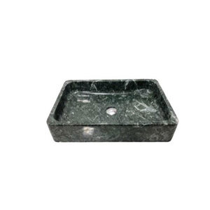 Chậu rửa lavabo chữ nhật mỏng xanh ấn độ Eximstone BST60A