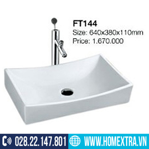 Chậu rửa lavabo đặt bàn Aqualem FT144