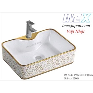 Chậu rửa lavabo đặt bàn Imex IM 6449