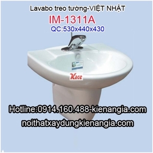 Chậu rửa lavabo treo tường Imex IM 1311A