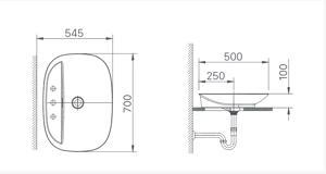 Chậu rửa lavabo đặt bàn Inax AL-S640V