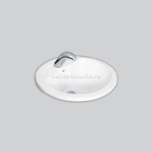 Chậu rửa Lavabo đặt trên bàn đá Viglacera CD2