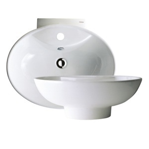 Chậu rửa lavabo dương bàn Caesar LF5224