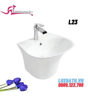 Chậu rửa lavabo liền chân Bancoot L23