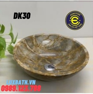 Chậu rửa lavabo màu vàng thanh hóa Eximstone DK30