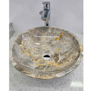 Chậu rửa lavabo màu vàng thanh hóa Eximstone DK30