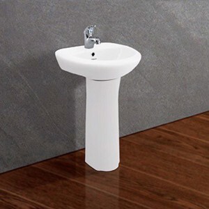 Chậu rửa lavabo treo tường và chân Viglacera TE