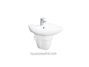 Chậu rửa Lavabo Viglacera BS409 + chân BS502