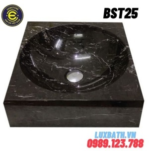 Chậu rửa lavabo vuông màu đen Eximstone BST25