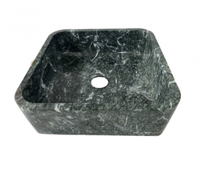 Chậu rửa lavabo vuông mỏng màu xanh dưa Eximstone BST52