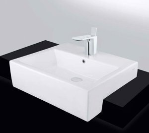 Chậu rửa mặt bán âm bàn đá Toto LT647CR