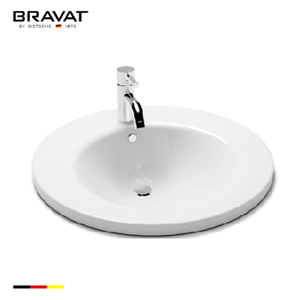 Chậu rửa mặt Bravat C2206W