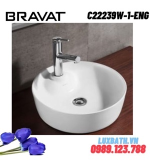 Chậu rửa mặt Bravat C22239W