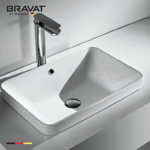 Chậu rửa mặt Bravat C22327W