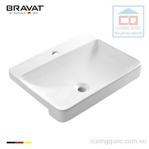 Chậu rửa mặt Bravat C22377W-1-ENG