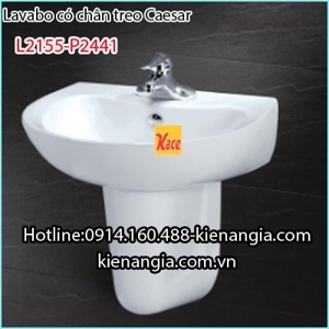 Chậu rửa mặt chân lửng Caesar L2155