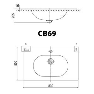 Chậu rửa mặt đặt bàn Viglacera CB69